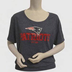 Nike Women’s New England Patriots NFL Tee XXL Heather Navy TriBlend NWT Gameday